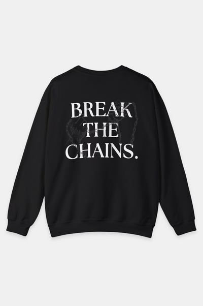 Break The Chains Sweatshirt, Unknown to Fear Sweatshirt, Medium-heavy fabric sweatshirt, Classic fit sweatshirt, Crew neckline sweatshirt, Double-needle stitching sweatshirt, Comfortable wear sweatshirt, Durable design sweatshirt, Resilience message sweatshirt, Minimalistic front logo sweatshirt, Style and message sweatshirt, Cozy fit sweatshirt, High-quality blend sweatshirt, Casual chic sweatshirt, Empowerment slogan sweatshirt