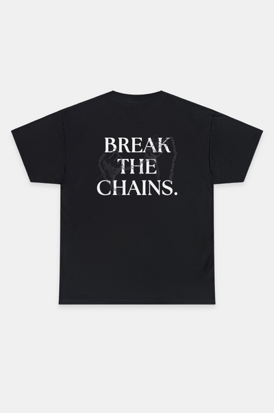 Break The Chains T-Shirt, Unknown to Fear T-Shirt, Premium US cotton T-shirt, Classic fit T-shirt, Crew neckline T-shirt, Liberation slogan T-shirt, Durable cotton T-shirt, Comfortable fit T-shirt, Casual style T-shirt, High-quality T-shirt, Statement T-shirt, Minimalistic design T-shirt, Everyday wear T-shirt, Soft cotton T-shirt, Relaxed fit T-shirt