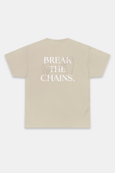 Break The Chains T-Shirt, Unknown to Fear T-Shirt, Premium US cotton T-shirt, Classic fit T-shirt, Crew neckline T-shirt, Liberation slogan T-shirt, Durable cotton T-shirt, Comfortable fit T-shirt, Casual style T-shirt, High-quality T-shirt, Statement T-shirt, Minimalistic design T-shirt, Everyday wear T-shirt, Soft cotton T-shirt, Relaxed fit T-shirt