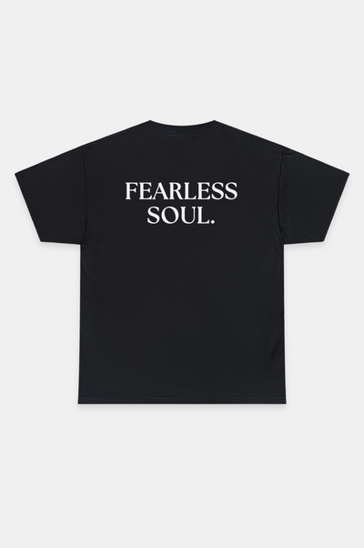 Fearless Soul T-Shirt, 100% cotton shirt,  "Fearless Soul" back print, Comfortable and durable, Minimalistic design - Unknown To Fear 