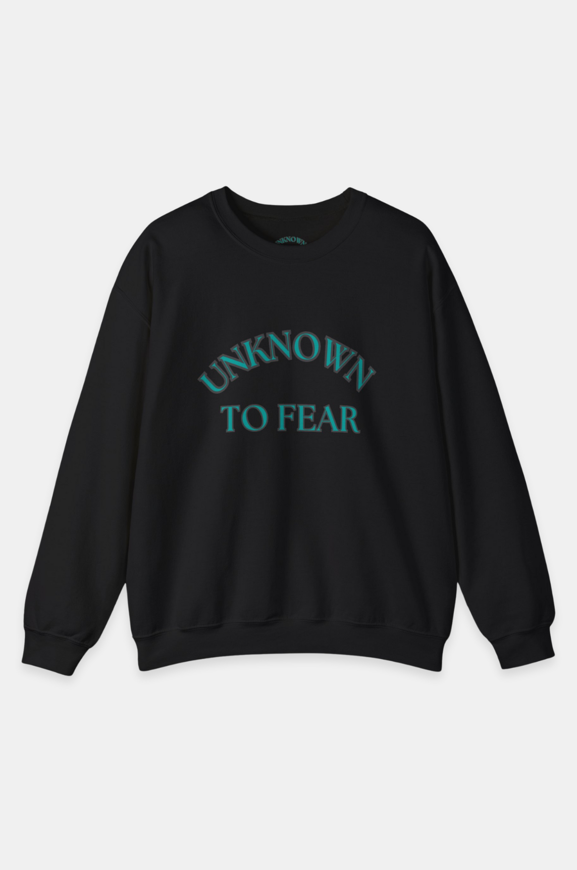 Iconic Frost Sweatshirt, Minty shade sweatshirt, Comfortable blend sweatshirt, Durable design sweatshirt, Classic fit sweatshirt, Crew neckline sweatshirt, Fresh look sweatshirt, Unique style sweatshirt, Casual wear sweatshirt, Eye-catching sweatshirt - Unknown To Fear