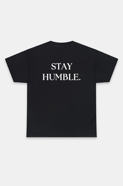 Stay Humble T-Shirt, Comfortable Cotton Tee, Meaningful Message Shirt, Soft Fabric, Durable Blend, Rib-Knit Collar, Elegant Design, Casual Wear, Stylish Fit, Quality Material, Understated Message, Timeless Appeal, Wardrobe Essential, Sophisticated Simplicity, Unknown To Fear