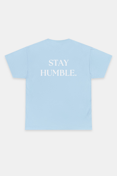 Stay Humble T-Shirt, Comfortable Cotton Tee, Meaningful Message Shirt, Soft Fabric, Durable Blend, Rib-Knit Collar, Elegant Design, Casual Wear, Stylish Fit, Quality Material, Understated Message, Timeless Appeal, Wardrobe Essential, Sophisticated Simplicity, Unknown To Fear