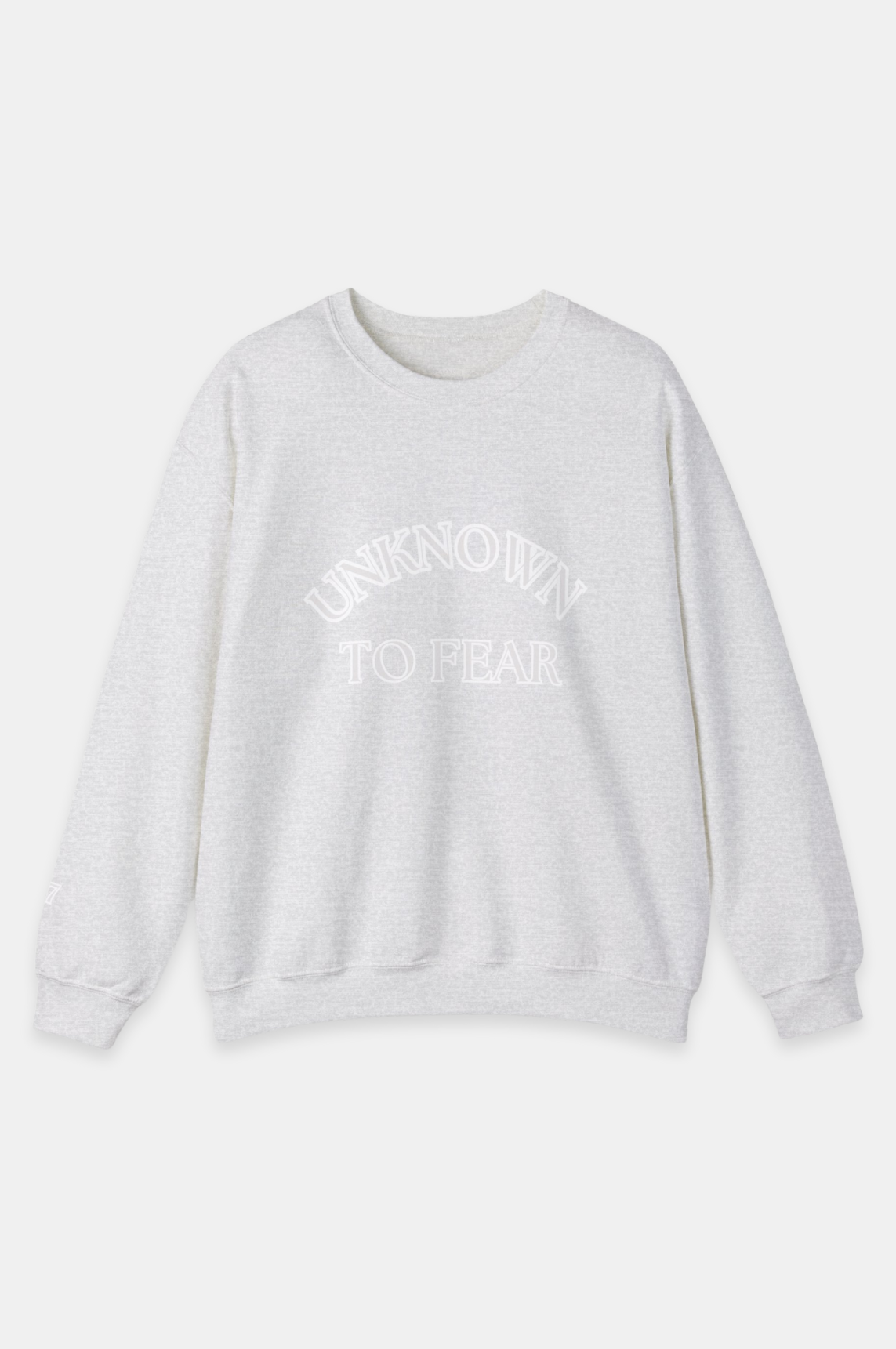 Unknown Seventeen Sweat Shirt, Minimalist Design, Crewneck, Classic Fit, Premium Cotton, Comfortable Wear, Durability, Understated Branding, Effortless Style, Wardrobe Essential, Urban Fashion, Sophisticated Look, Everyday Comfort, Unknown To Fear