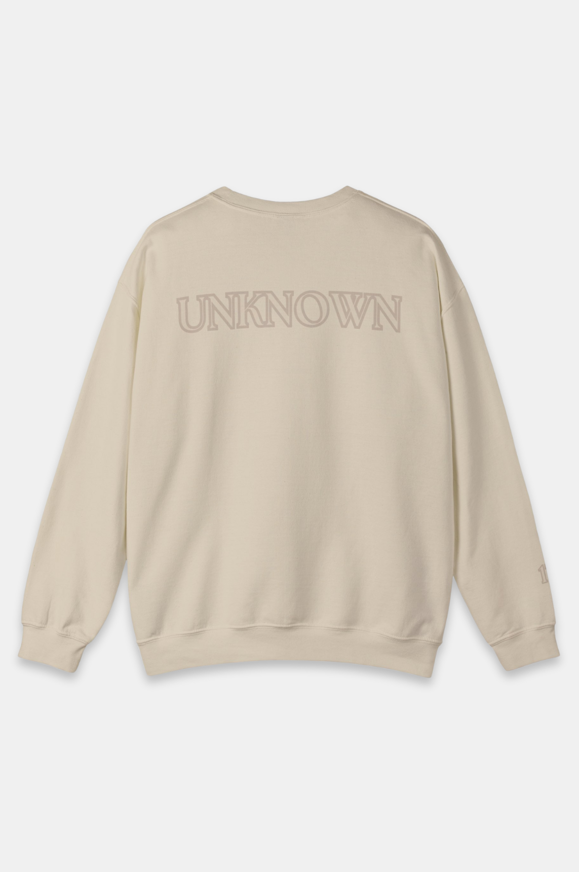 Unknown Seventeen Sweat Shirt, Minimalist Design, Crewneck, Classic Fit, Premium Cotton, Comfortable Wear, Durability, Understated Branding, Effortless Style, Wardrobe Essential, Urban Fashion, Sophisticated Look, Everyday Comfort, Unknown To Fear