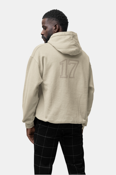 Essence Seventeen Hoodie, Seventeen collection hoodie, 50% cotton hoodie, 50% polyester hoodie, Double-lined hood, Color-matched drawcord, '17' print hoodie, Minimalistic logo, Comfortable fashion hoodie, Tear-away label, Pouch pocket hoodie- Unknown To Fear