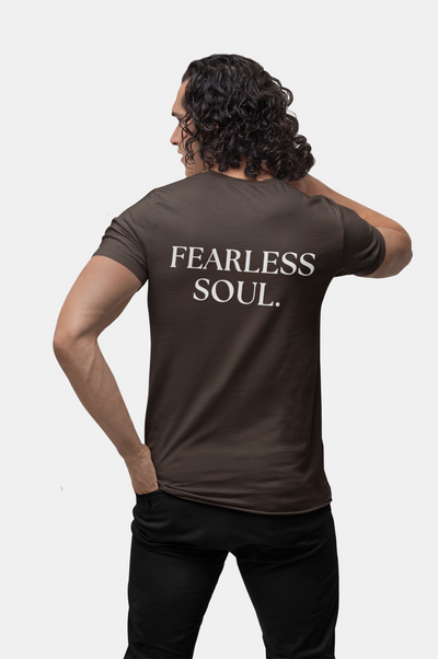 Fearless Soul T-Shirt, 100% cotton shirt,  "Fearless Soul" back print, Comfortable and durable, Minimalistic design - Unknown To Fear 