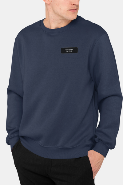  Iconic Emblem Sweatshirt by Unknown to Fear, Classic style Unknown to Fear, Durable comfort sweatshirt, Warmth and breathability, Fashion-forward Unknown to Fear, Timeless design sweatshirt, Tailored fit Unknown to Fear, Crew neckline sweatshirt, Emblematic design Unknown to Fear, Essential wardrobe addition