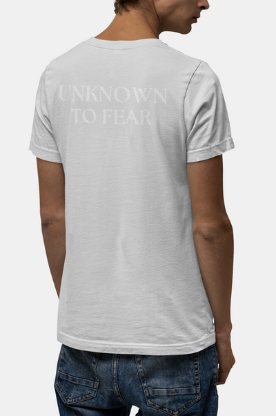  Iconic Emblem T-Shirt by Unknown to Fear, Premium 100% US cotton T-shirt, Distinctive Unknown to Fear emblem, Tailored fit T-shirt, Soft touch comfort, Versatile staple T-shirt, Simplicity and elegance, Timeless design T-shirt, Everyday essential Unknown to Fear, Classic style T-shirt