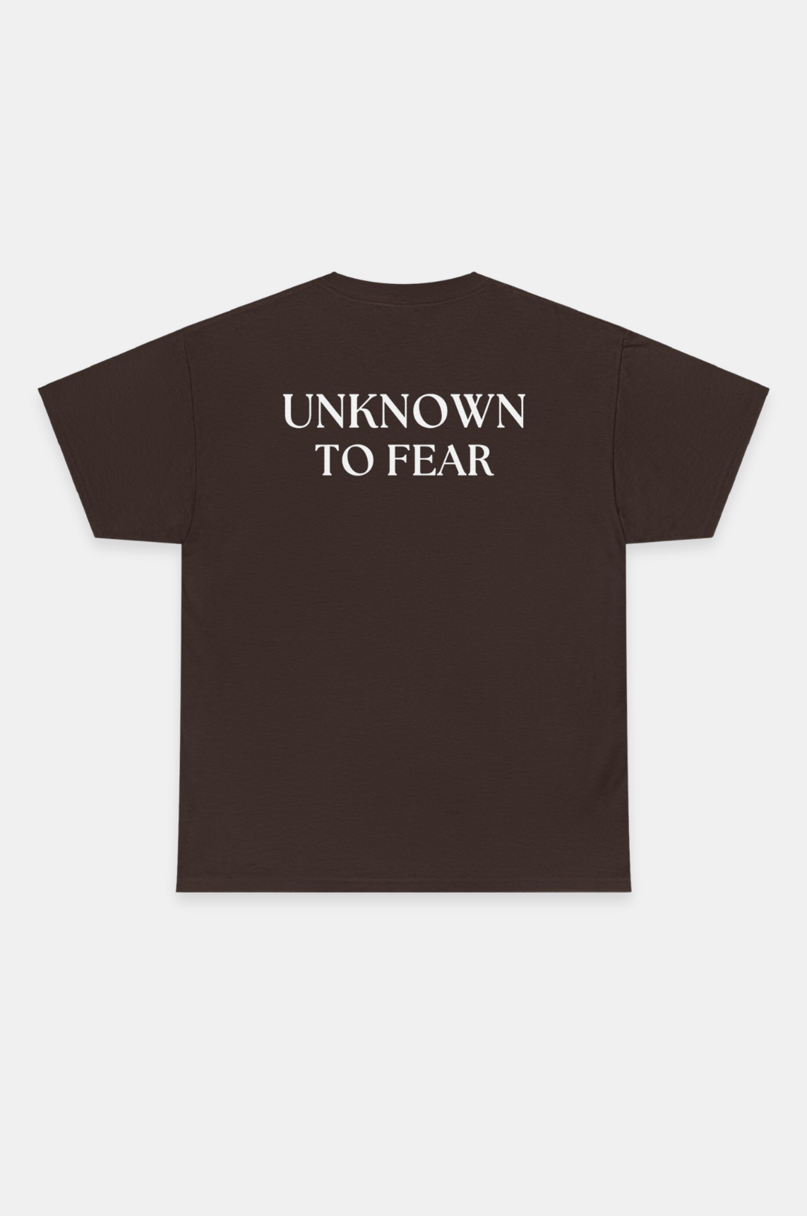  Iconic Emblem T-Shirt by Unknown to Fear, Premium 100% US cotton T-shirt, Distinctive Unknown to Fear emblem, Tailored fit T-shirt, Soft touch comfort, Versatile staple T-shirt, Simplicity and elegance, Timeless design T-shirt, Everyday essential Unknown to Fear, Classic style T-shirt