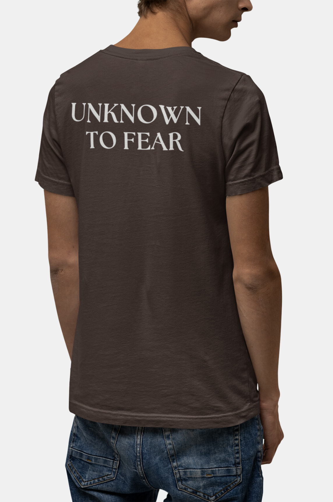  Iconic Emblem T-Shirt by Unknown to Fear, Premium 100% US cotton T-shirt, Distinctive Unknown to Fear emblem, Tailored fit T-shirt, Soft touch comfort, Versatile staple T-shirt, Simplicity and elegance, Timeless design T-shirt, Everyday essential Unknown to Fear, Classic style T-shirt