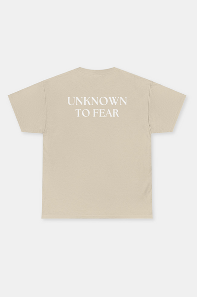  Iconic Emblem T-Shirt by Unknown to Fear, Premium 100% US cotton T-shirt, Distinctive Unknown to Fear emblem, Tailored fit T-shirt, Soft touch comfort, Versatile staple T-shirt, Simplicity and elegance, Timeless design T-shirt, Everyday essential Unknown to Fear, Classic style T-shirt