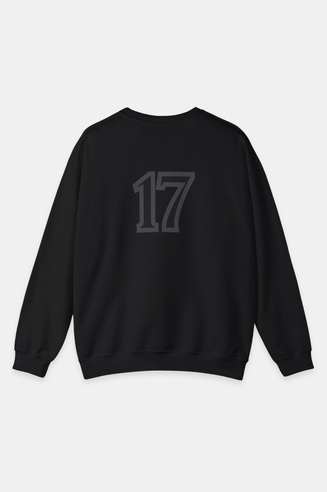 Essence Seventeen Sweatshirt, Seventeen collection sweatshirt, 50% cotton sweatshirt, 50% polyester sweatshirt, '17' print sweatshirt, Durable design sweatshirt, Classic fit, Crew neckline, Double-needle stitching, Quality casual wear - Unknown To Fear