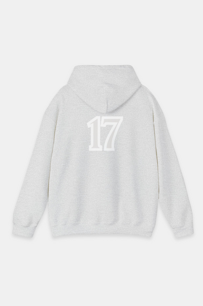 Essence Seventeen Hoodie, Seventeen collection hoodie, 50% cotton hoodie, 50% polyester hoodie, Double-lined hood, Color-matched drawcord, '17' print hoodie, Minimalistic logo, Comfortable fashion hoodie, Tear-away label, Pouch pocket hoodie- Unknown To Fear