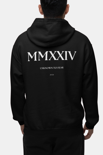 Roman2024, Hoodie, TimelessSophistication, ClassicDesign, ModernFlair, PremiumMaterials, BoldPrint, Comfort, Style, UrbanChic, Heritage. Unknown to Fear