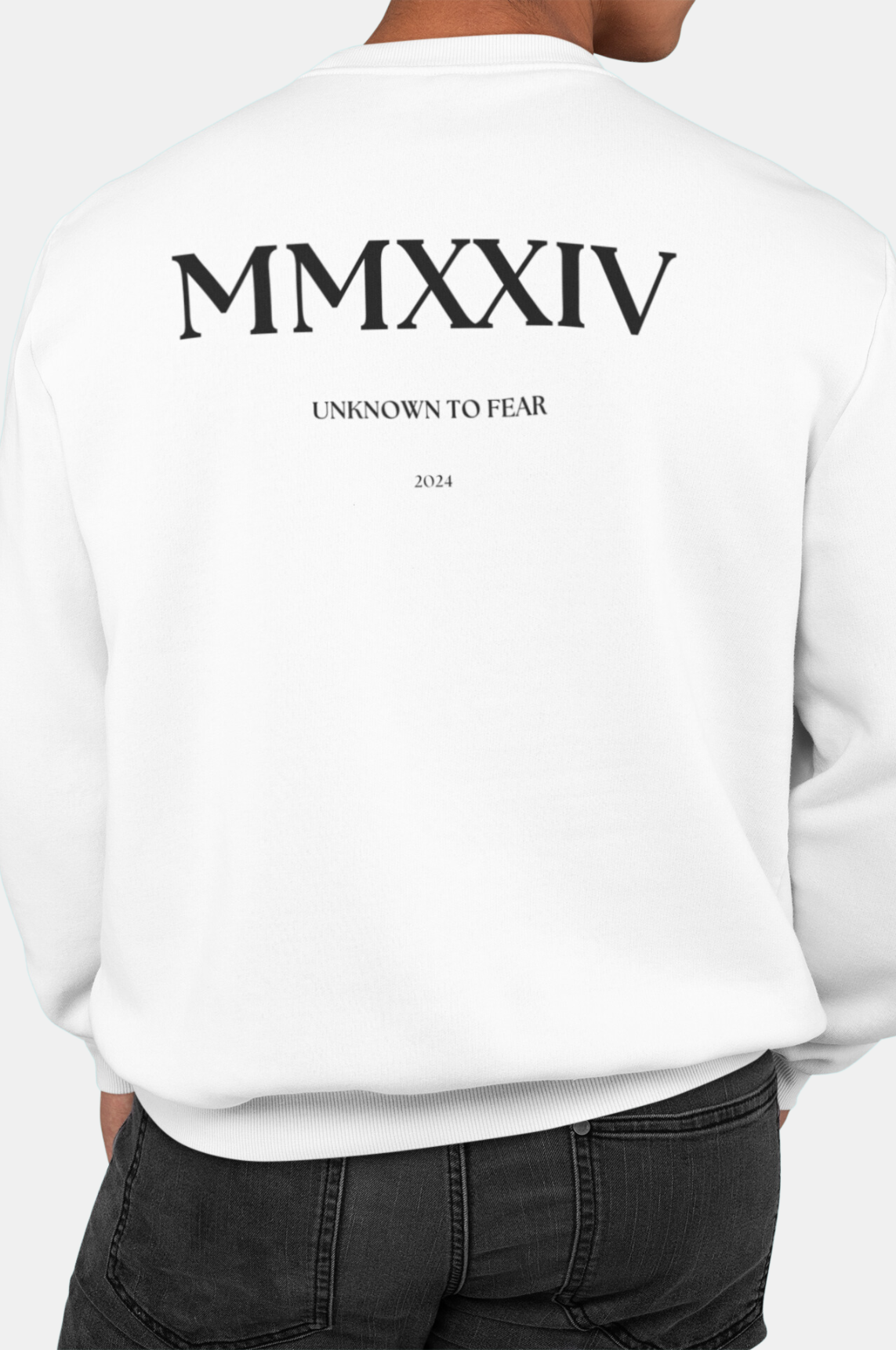 RomanMMXXIV, Sweatshirt, TimelessElegance, Grandeur, PremiumMaterials, BoldDesign, Comfort, Style, FashionForward, AncientRome, UrbanChic Unknown To Fear