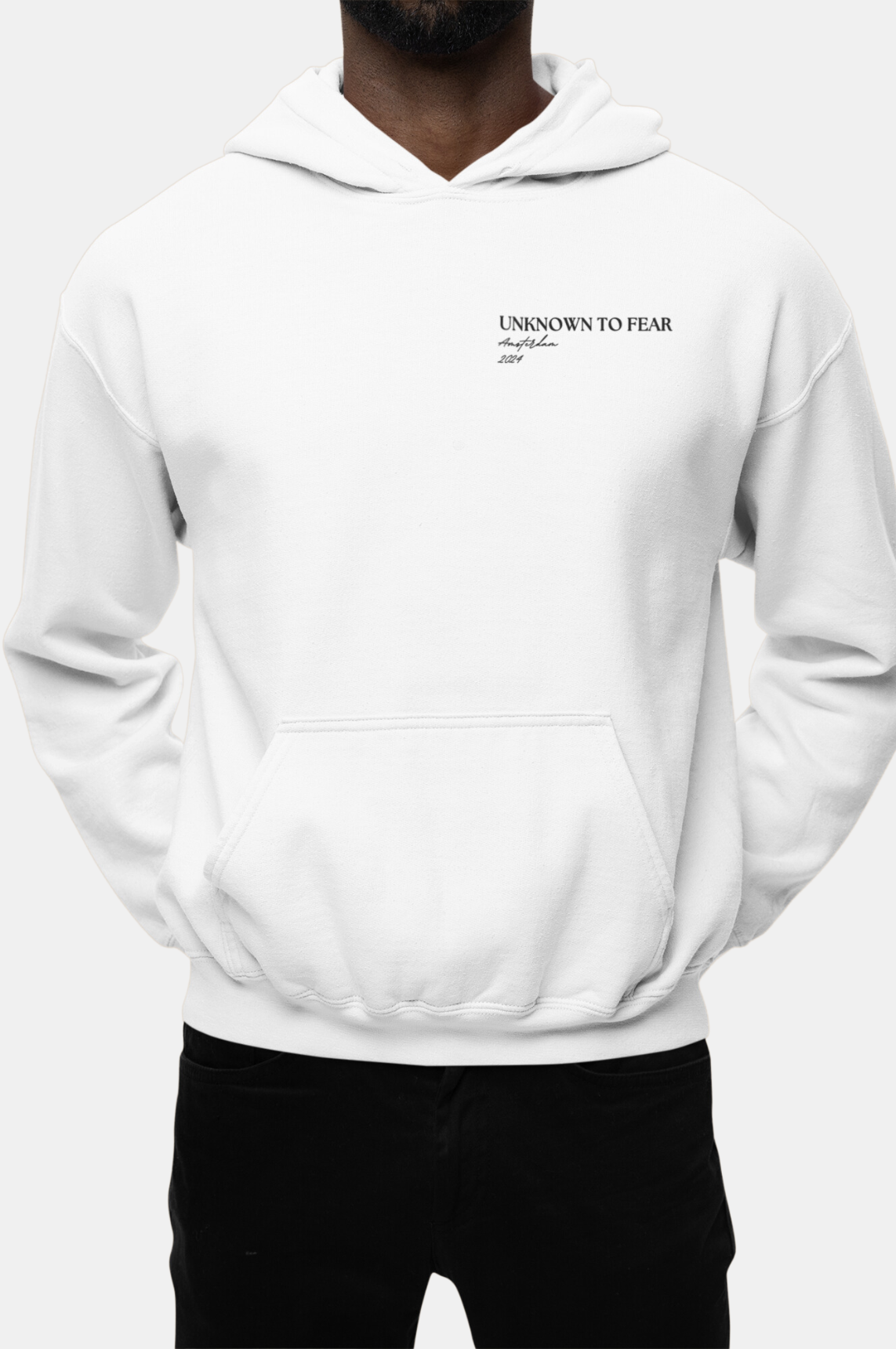 Amsterdam2024, Hoodie, UrbanElegance, ModernSophistication, PremiumMaterials, SleekDesign, Comfort, Style, FashionForward, CityExploration, Best Seller Hoodie, Unknown to Fear