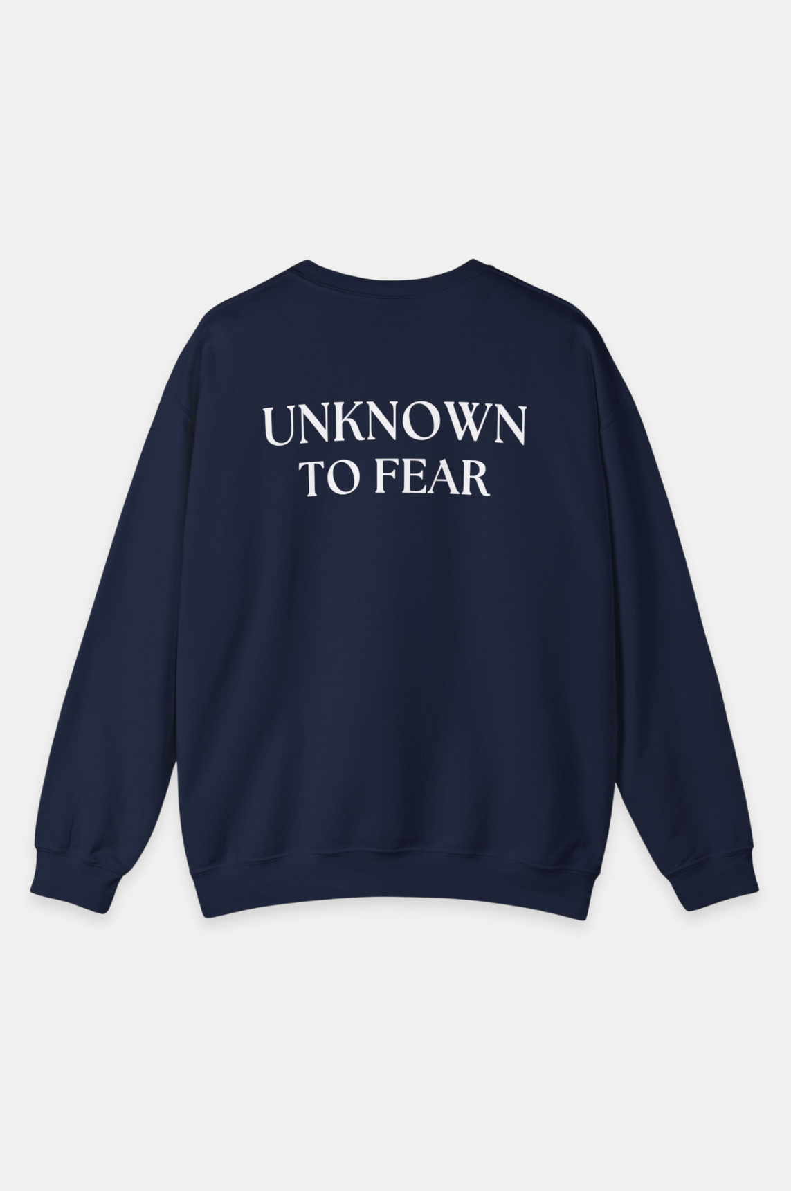  Iconic Emblem Sweatshirt by Unknown to Fear, Classic style Unknown to Fear, Durable comfort sweatshirt, Warmth and breathability, Fashion-forward Unknown to Fear, Timeless design sweatshirt, Tailored fit Unknown to Fear, Crew neckline sweatshirt, Emblematic design Unknown to Fear, Essential wardrobe addition