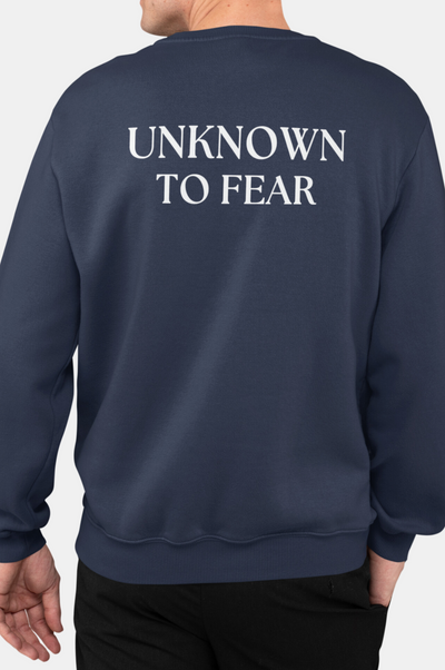  Iconic Emblem Sweatshirt by Unknown to Fear, Classic style Unknown to Fear, Durable comfort sweatshirt, Warmth and breathability, Fashion-forward Unknown to Fear, Timeless design sweatshirt, Tailored fit Unknown to Fear, Crew neckline sweatshirt, Emblematic design Unknown to Fear, Essential wardrobe addition